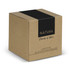 A brown kraft box featuring a black stripe and branding for the NATURA Limestone Bluetooth Mini Speaker.