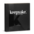 A black box containing the Keepsake Lazy Susan product. The box features a glossy finish and has a logo.