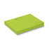 A green sticky pad with lines, sized 100 x 75mm, containing 100 sheets. It features a logo on the front.