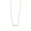 Triple Graduated Diamond Bar Necklace 14K Yellow Gold