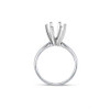 Engagement Solitaire Ring 14 Karat White Gold