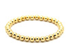 Classic bead stretch bracelet 14k yellow gold
