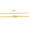 14K Yellow Gold Diamond Cut Double Bead Chains