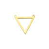 14K Yellow Gold Triangle Pendant