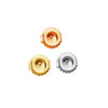 18K Gold Ridged Edge Safety Earring Back