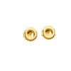 18K Yellow Gold Ridged Edge Safety Earring Back