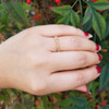 Bead Chain Ring 14K Yellow Gold