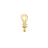 18K Yellow Gold Omega Earring Clip Heavy Weight