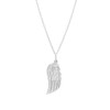 Diamond Wing Pendant Necklace 14K Gold