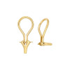 Omega Earring Clip / None-pierced Earring 14K Yellow Gold