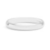 Classic Dome Comfort Fit Wedding Band 14K White Gold