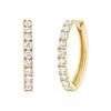 0.50ct Natural Diamond Hoop Earrings 14K Gold 