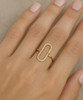 Paperclip Ring 14K Yellow Gold