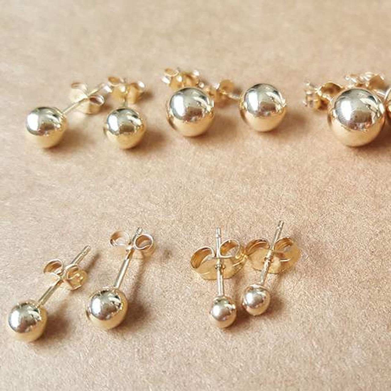 14K Yellow Gold 9mm Ball Stud Earrings, Jewelry Miami Lakes - Snow's  Jewelers Miami Lakes