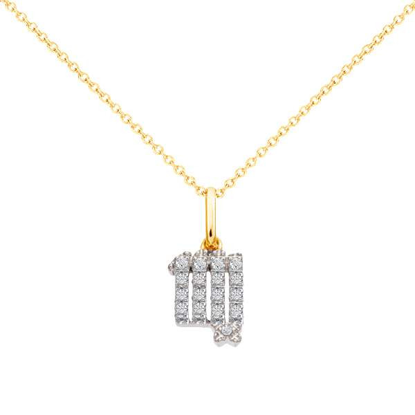 Diamond Virgo Necklace 14K Gold