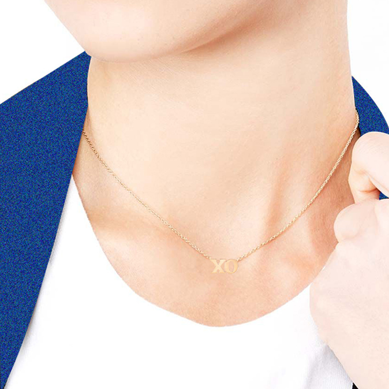 XO CZ Gold Necklace - Womens Fashion Jewelry – Lil Pepper Jewelry