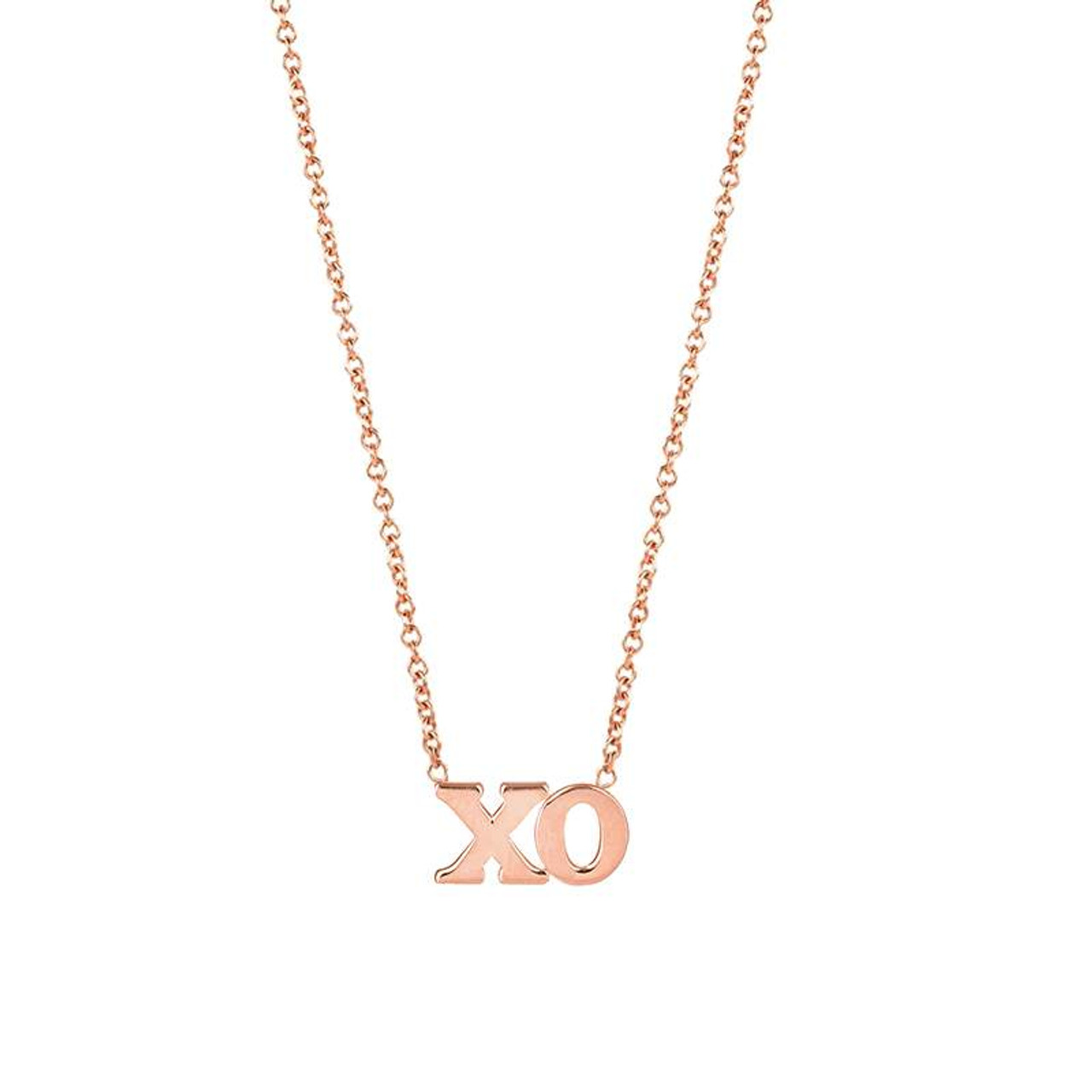 Women's XO Hugs and Kisses Necklace in 14K Real Gold | Why Love