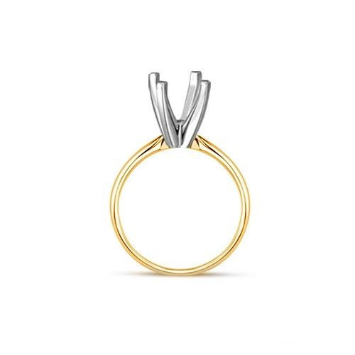 14K Gold Engagement 4-Prong Solitaire Ring