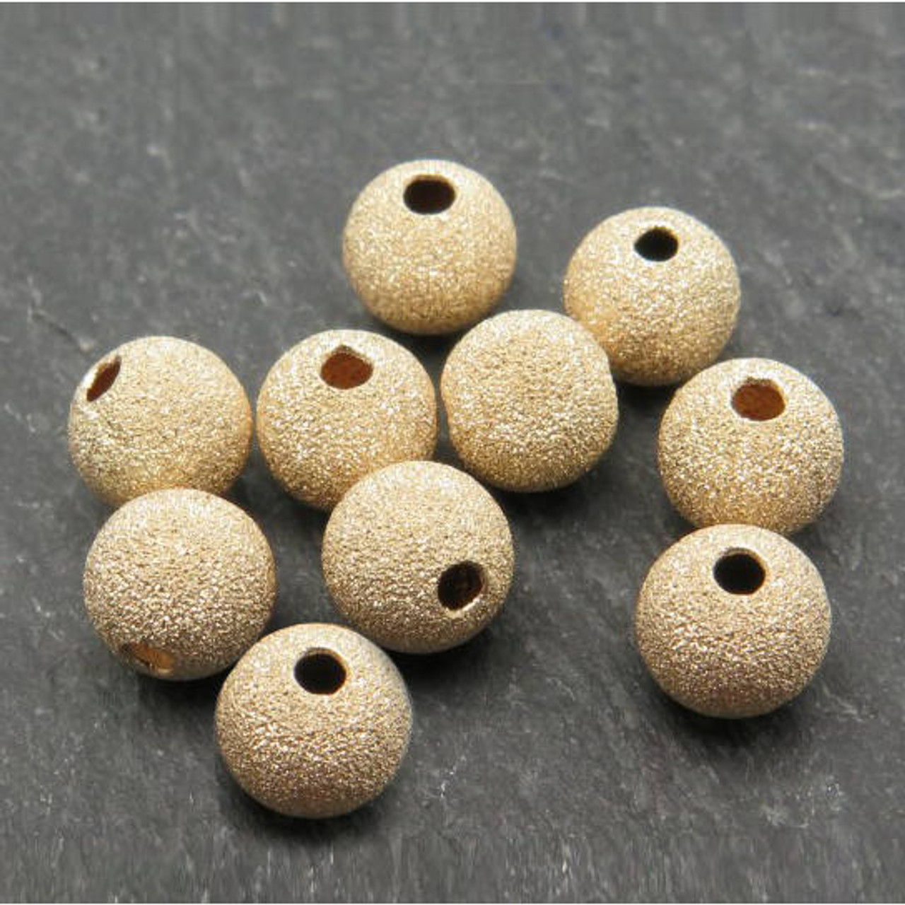 Round Stardust Bead 5mm Gold Filled (1-Pc)