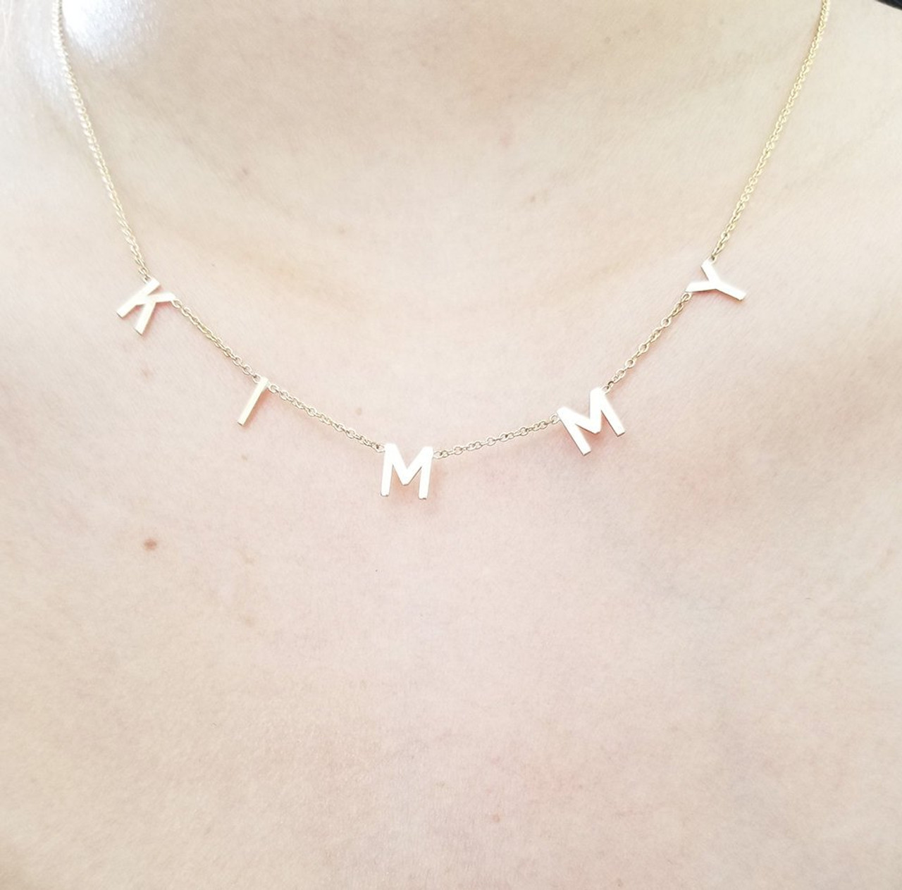 Dainty Gold Plated Initial Necklace – JOY by Corrine Smith