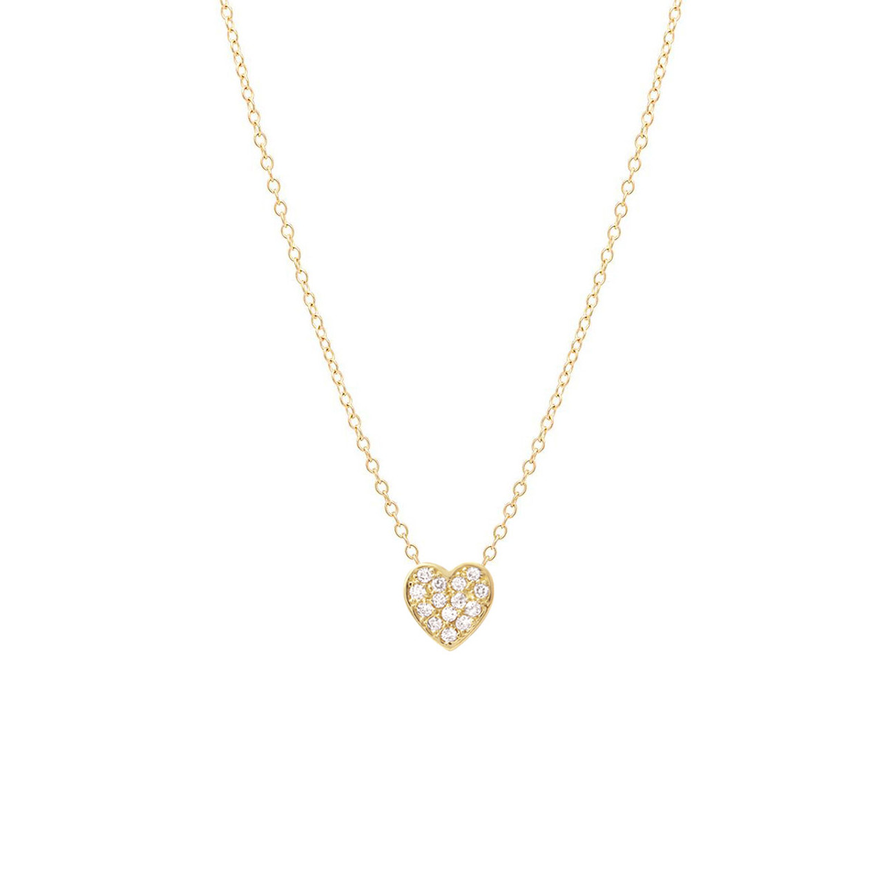 Open Heart Love Pendant Necklace - 14K Solid Gold – Grayling