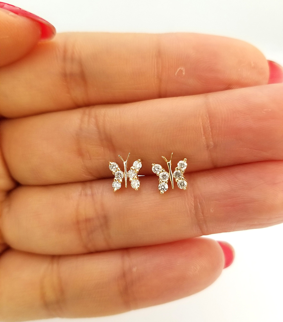 Lulu Butterfly Stud Earrings – RW Fine Jewelry