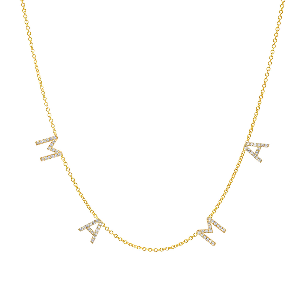 DIAMOND MAMA NECKLACE, 14kt Gold – JEN HANSEN