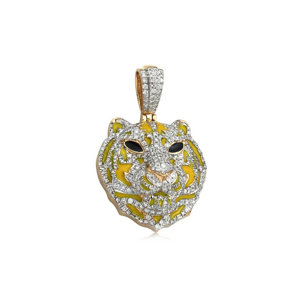 Diamond tiger head pendant Clearance