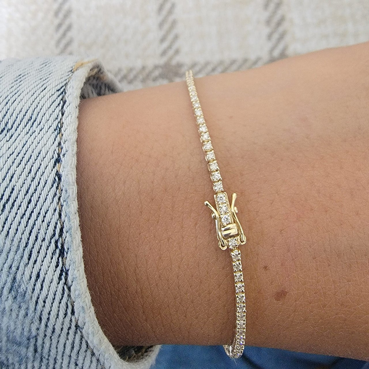 Dainty 14K Real Gold Plated Bead Bracelet Inspirational Gold Bracelets for  Women | eBay