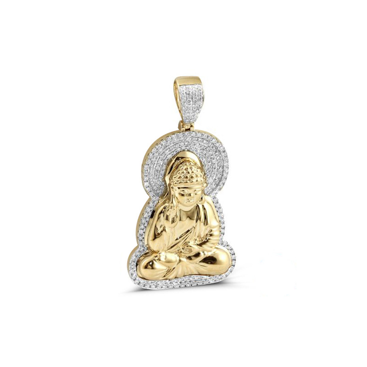 Gold Buddha Pendant 14k Solid Gold Buddha Necklace, Buddha Charm - Etsy