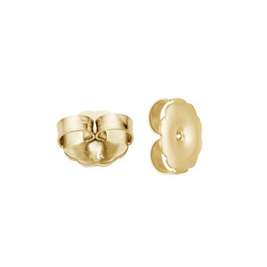 Jumbo Solid Yellow Gold Large Safety Replacement Earring Backs