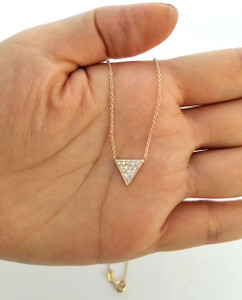 Diamond Triangle Necklace