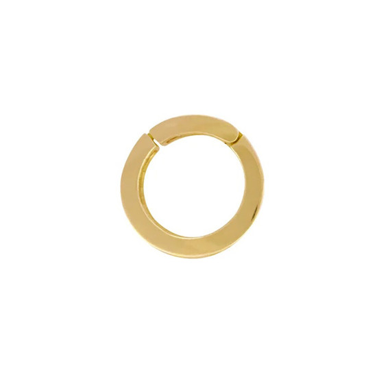 14K Yellow Gold Plain Round Connector