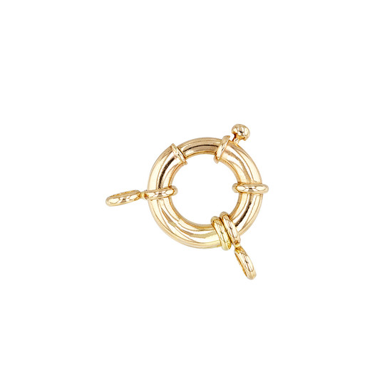 14K Gold Heavy Duty Spring Ring Clasp