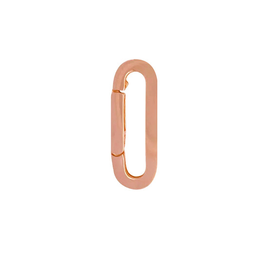 Oval Link Chain Connector Rose Gold