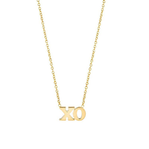14K Gold 'XO' Charm Pendant Necklace – Nana Bijou