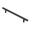FTD445 Matt black steel t-bar handle