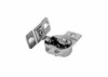 107° Blum Face Frame Hinge 38B355AF22, steel and nickel-plated hinge with mounting plate