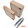 Birch ply dovetail drawer with optional Blum runner 560H4500B set, for illustration purposes only