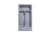 Deluxe Cutlery Insert for TANDEMBOX Antaro Drawers, Silver Grey, designed for 300 x 450mm cabinets. Durable compartments for organised storage of cutlery.