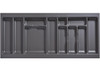AGOFORM plastic inserts for LEGRABOX drawers (1000 x 450mm) provide durable, easy-to-clean compartments for cutlery organisation with a modern basalt grey finish.