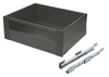 Ready-made MERIVOBOX E height (192mm) BOXCAP inner drawer with gallery, 300mm wide, full-extension soft-close runners