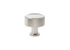 Alexander & Wilks AW807K-35-PNPVD Lucia Knurled Cabinet Knob in 35mm polished nickel PVD with a 25-year finish guarantee
