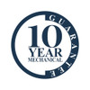 Alexander & Wilks 10-Year Mechanical Guarantee badge, representing tested reliability and long-lasting performance of hardware components