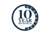 Alexander & Wilks 10-Year Mechanical Guarantee badge, representing tested reliability and long-lasting performance of hardware components