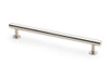 Alexander & Wilks round T-bar pull handles in 128mm & 160mm satin nickel