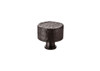 Alexander & Wilks AW816-35-DBZ Leila hammered dark bronze cabinet knob, 35mm solid brass design with textured hammered surface for cabinetry and furniture