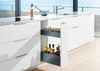 Blum LEGRABOX SPACE TWIN base pull-out unit for 250mm kitchen cabinets in Orion grey