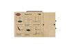 Lamello Clamex P-10 sample set demonstrating concealed detachable furniture connector