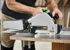 The LED attachment light brightens your sawing area. Shadow-free illumination to the right of the plunge-cut saw - precisely where it matters: directly on the workpiece.